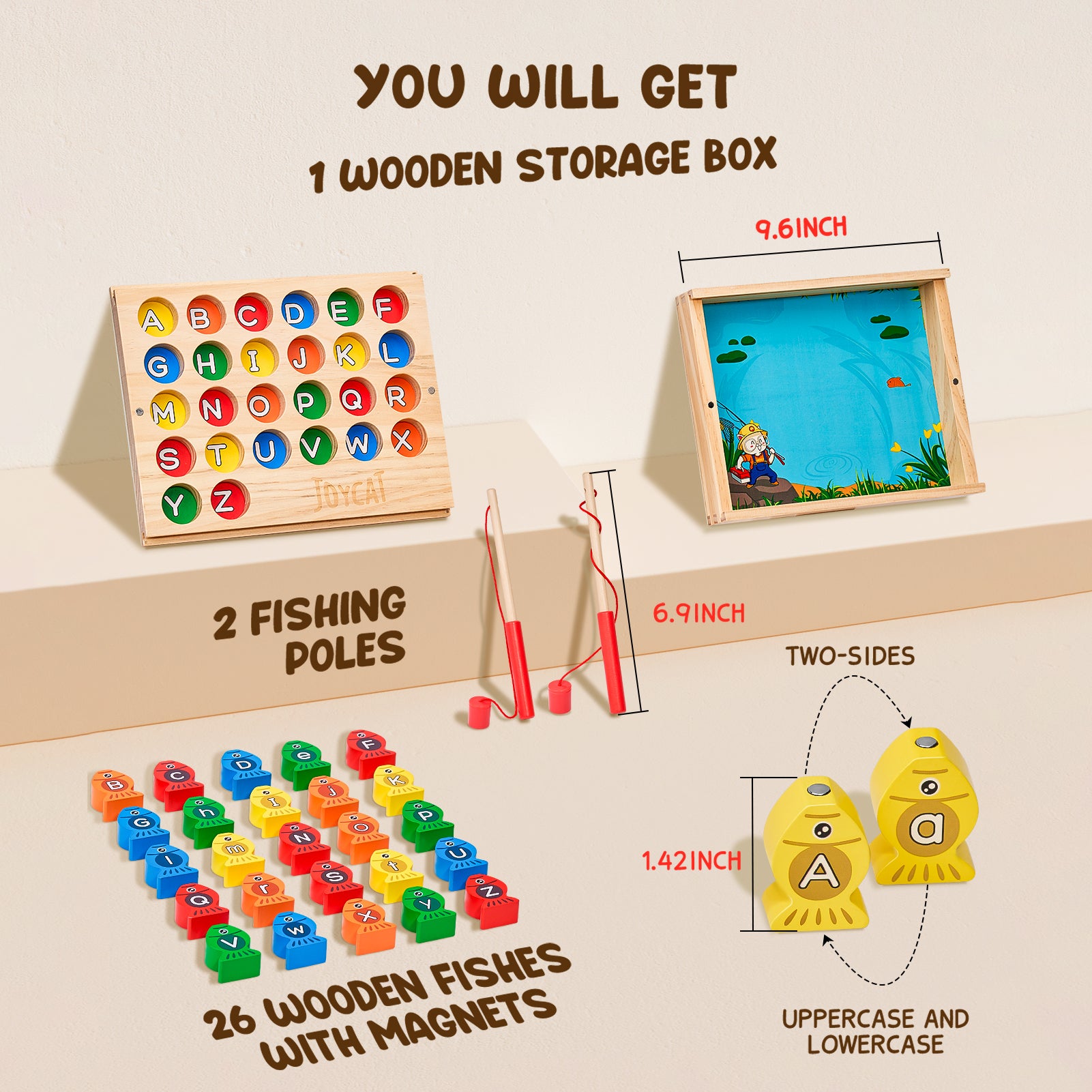 Wooden Magnetic Fishing Game - JoyCat