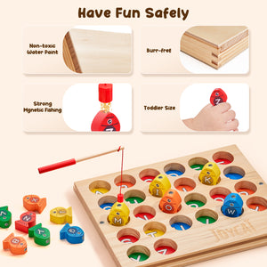 Wooden Magnetic Fishing Game - JoyCat
