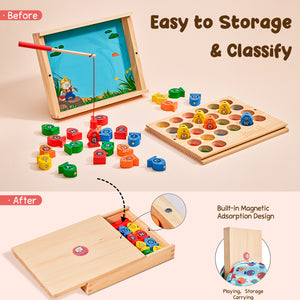 Wooden Magnetic Fishing Game - JoyCat