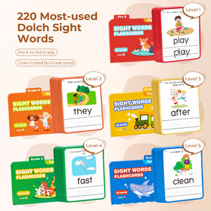 Sight Words Kids Writing Flash Cards - JoyCat