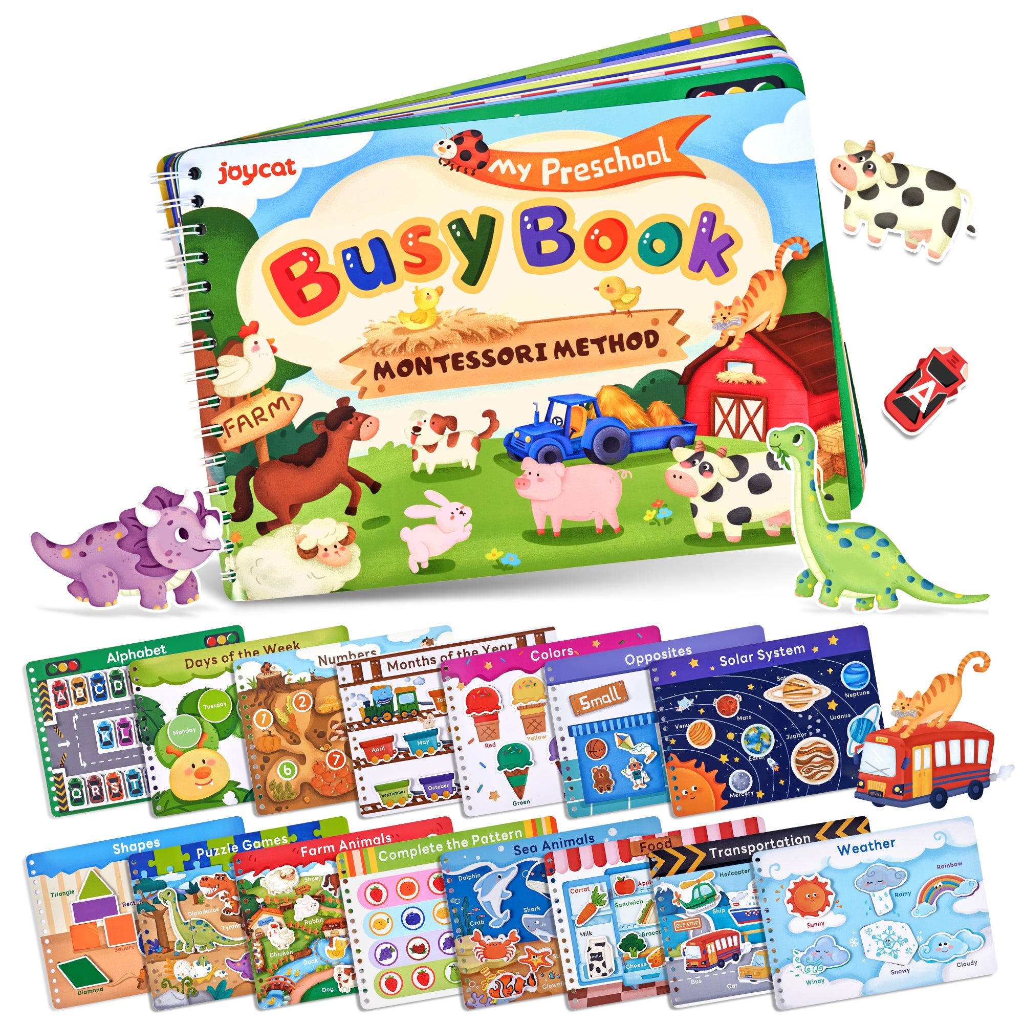 Preschool Busy Book for Toddlers 3-5 - JoyCat