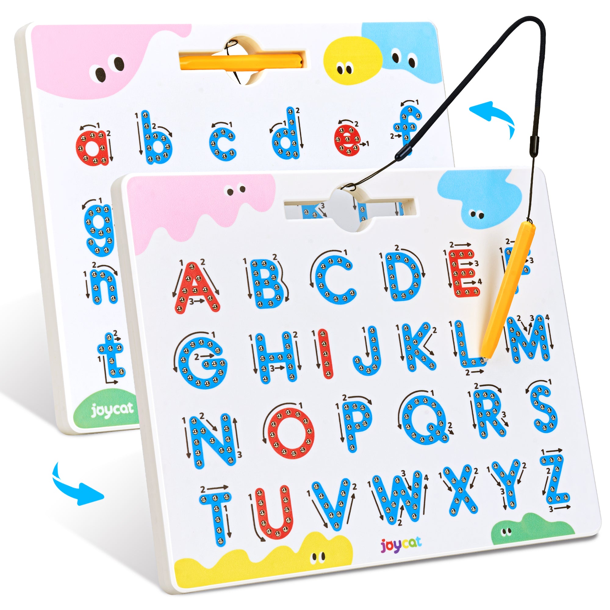 Magnetic Letter Tracing Board, 2-in-1 Double-Sided ABC Magnets
