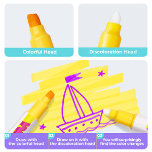 10 Color Changing Highlighter Pens