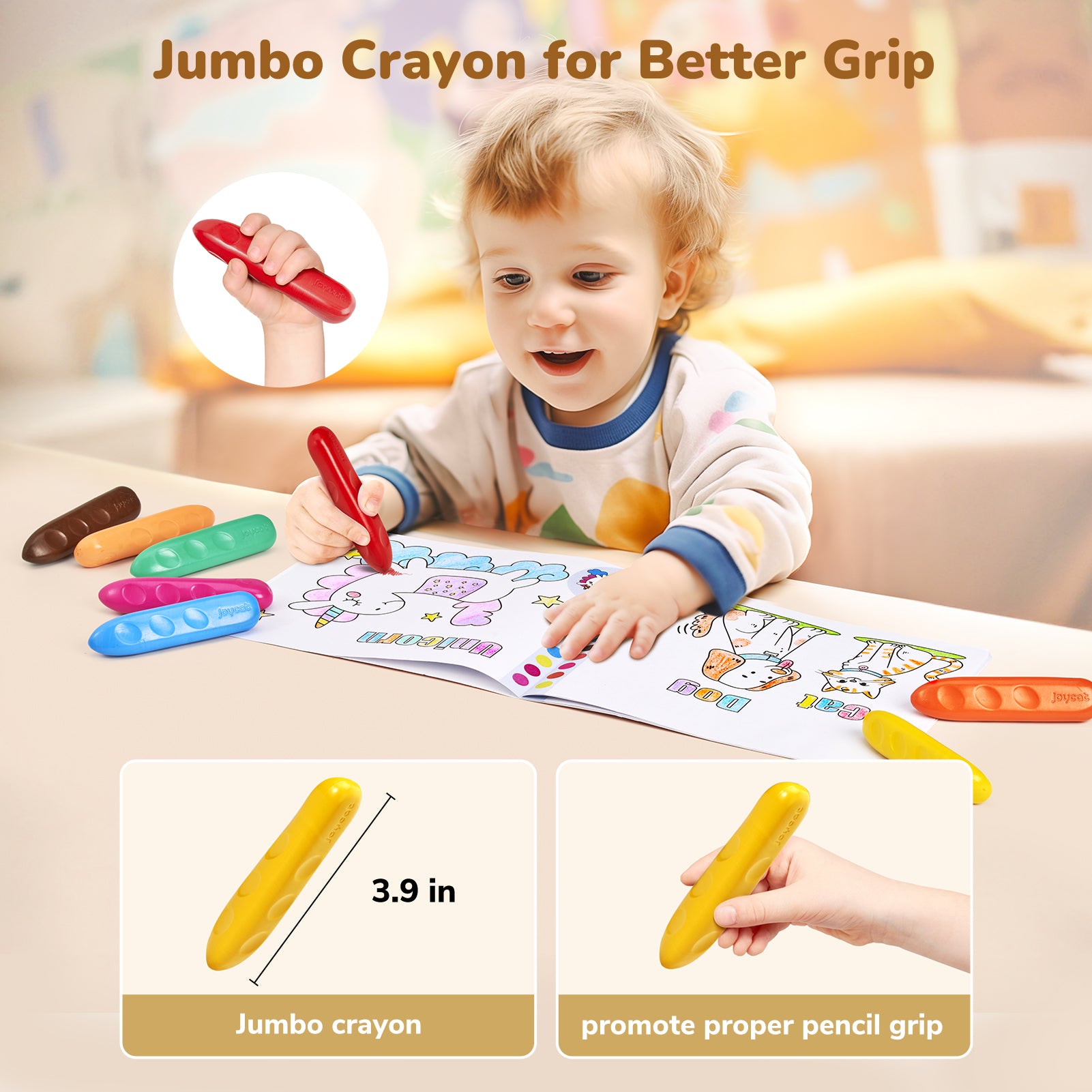 Jumbo Crayons - JoyCat