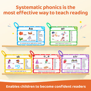 JoyCat 75 Pack Phonics Flash Cards