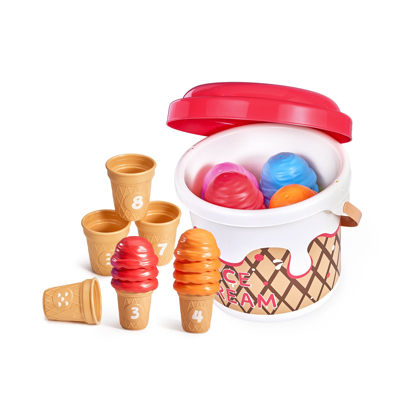 Ice Cream Counting and Color Sorting Set for Toddlers and Kids JoyCat