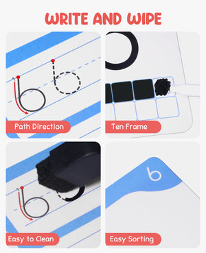 Dry Erase Alphabet and Number Flash Cards - JoyCat