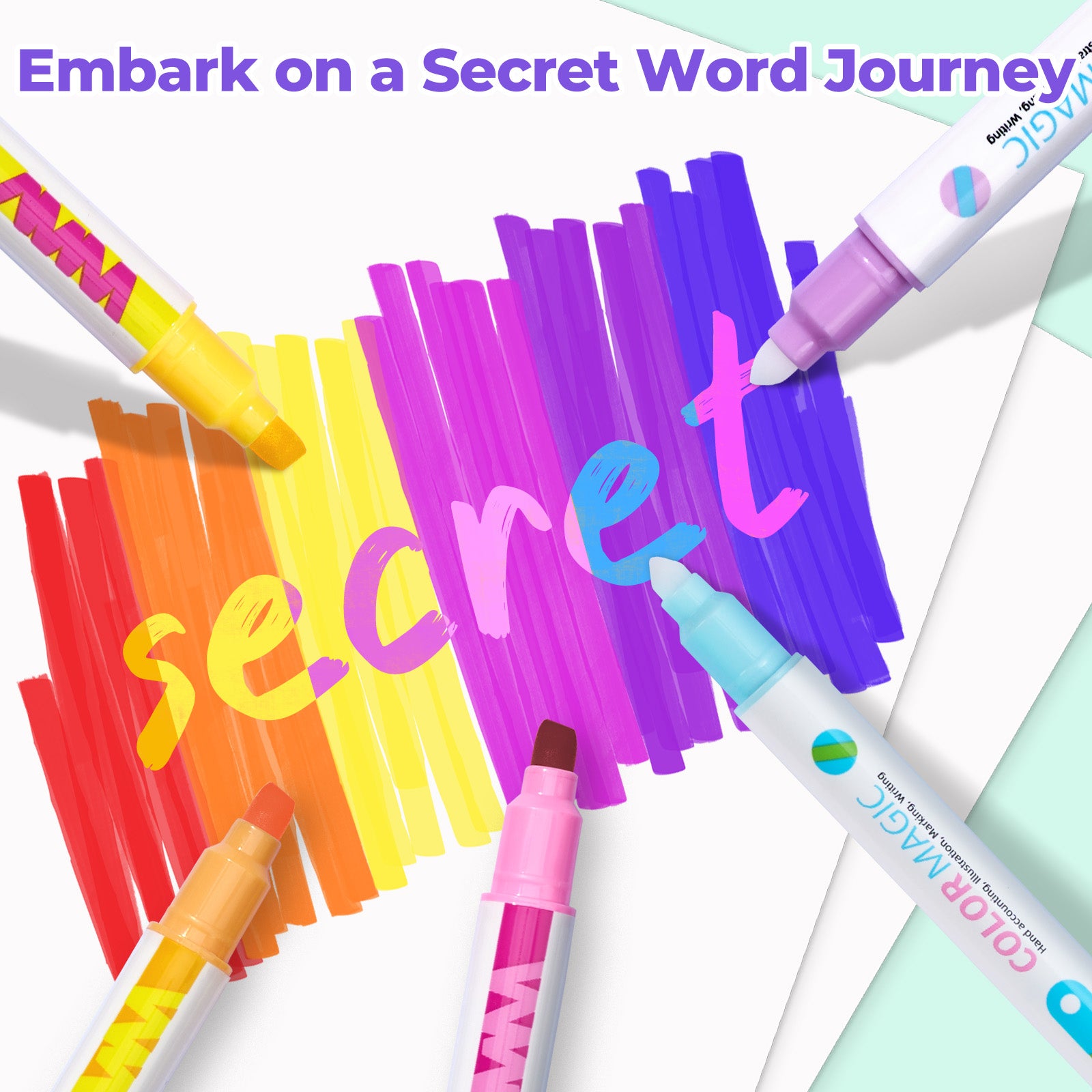 10 Color Changing Highlighter Pens