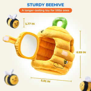 Soft Baby Beehive with 5 Soft Sensory Bees - Honeybee Plush Toy
