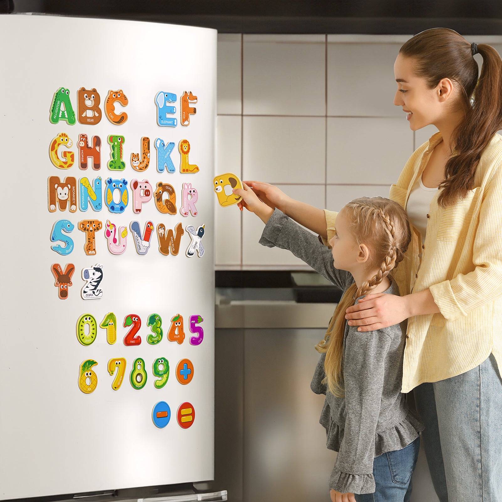 Wooden Thick Alphabet Magnets - JoyCat