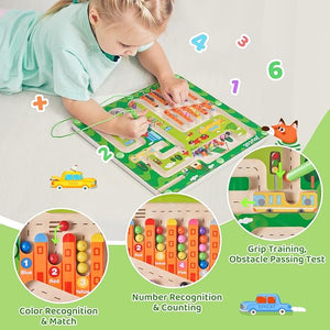 Magnetic Color and Number Maze - JoyCat