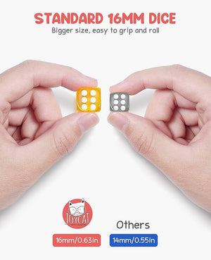 16mm 6 Sided Dice Translucent Set - JoyCat