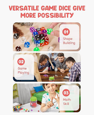 16mm 6 Sided Dice Translucent Set - JoyCat