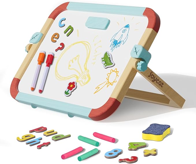 Wooden Double-Sided Magnetic Tabletop Easel