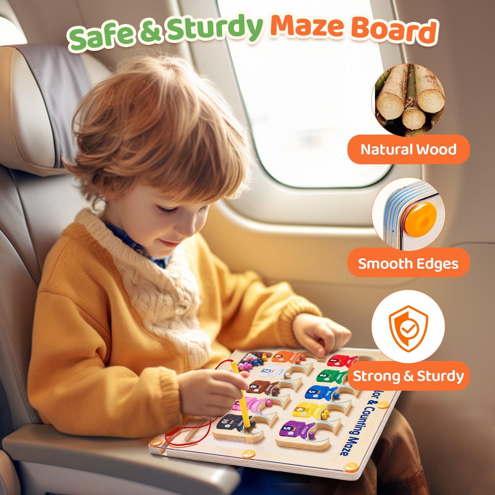 Magnetic Color and Number Maze - JoyCat