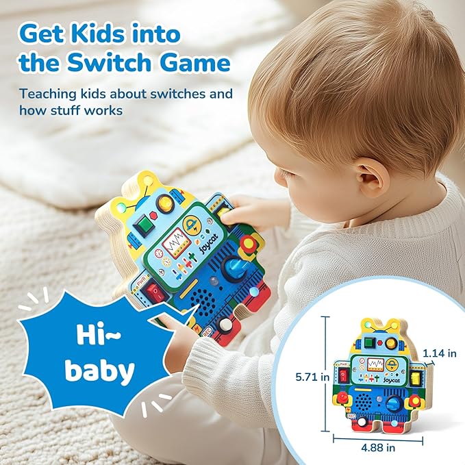 Robot Busy Board with Led Light