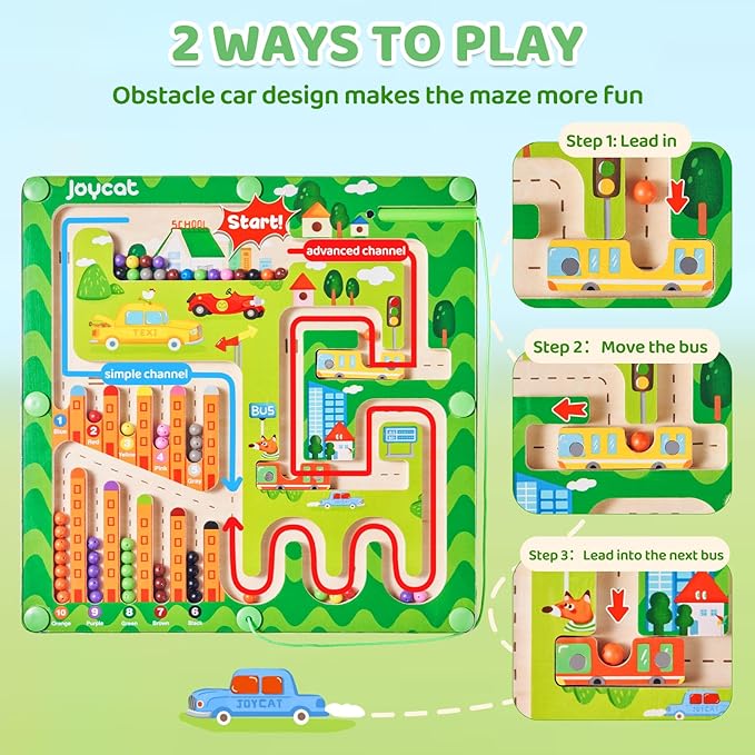 Magnetic Color and Number Maze - JoyCat