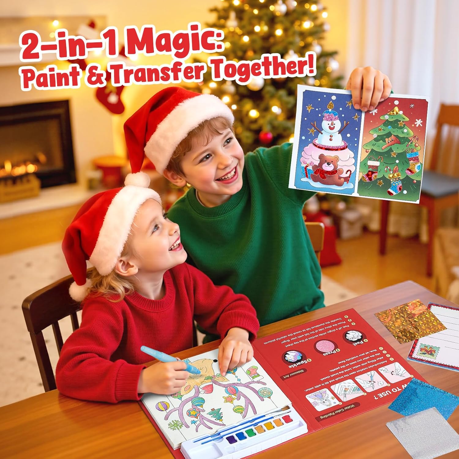 Paint with Water Coloring Book(Christmas)