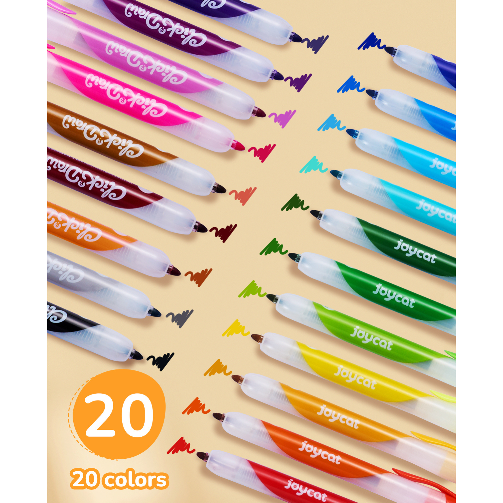 Joycat Click Washable Markers For Kids