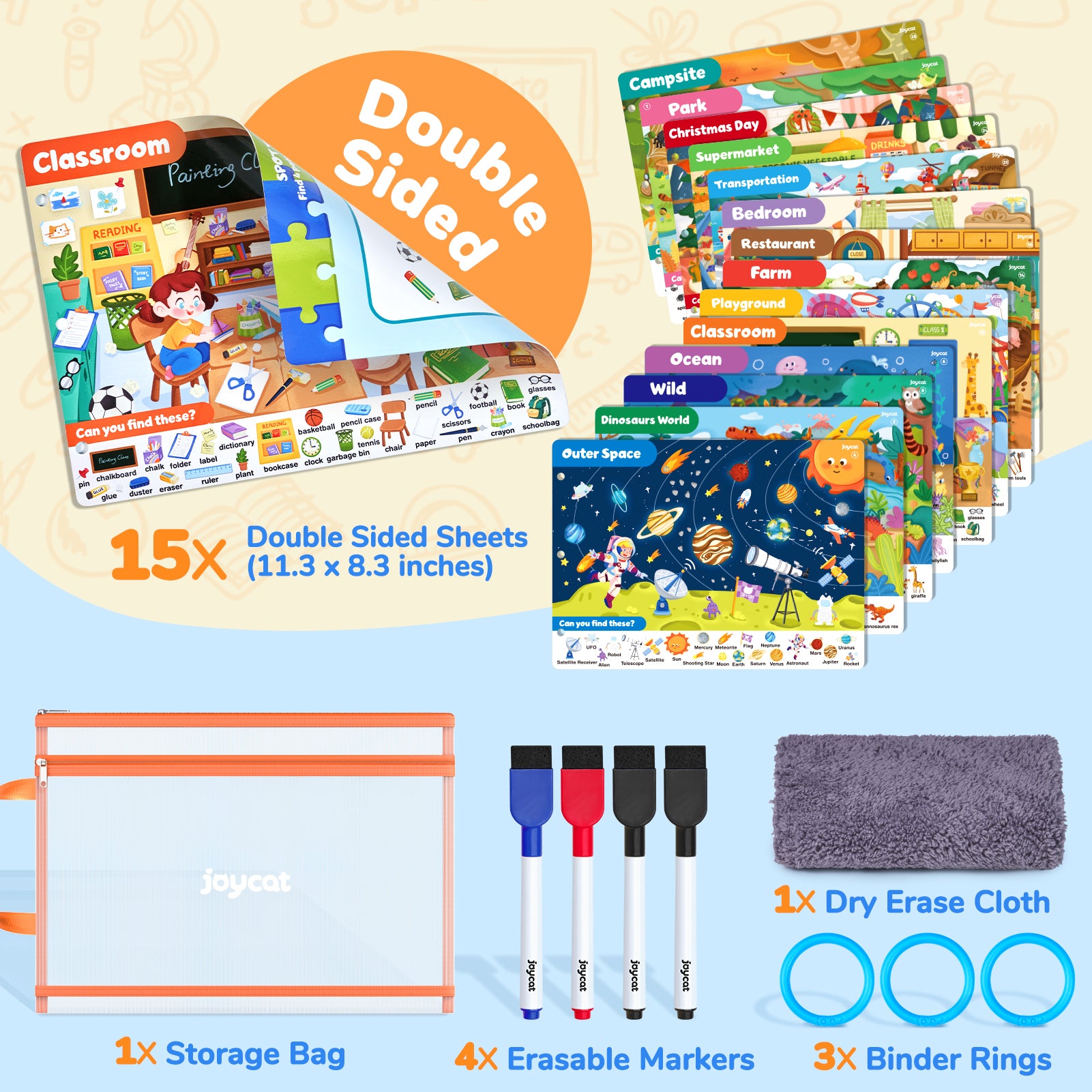 Preschool Learning Activities Handwriting Practice Book - JoyCat