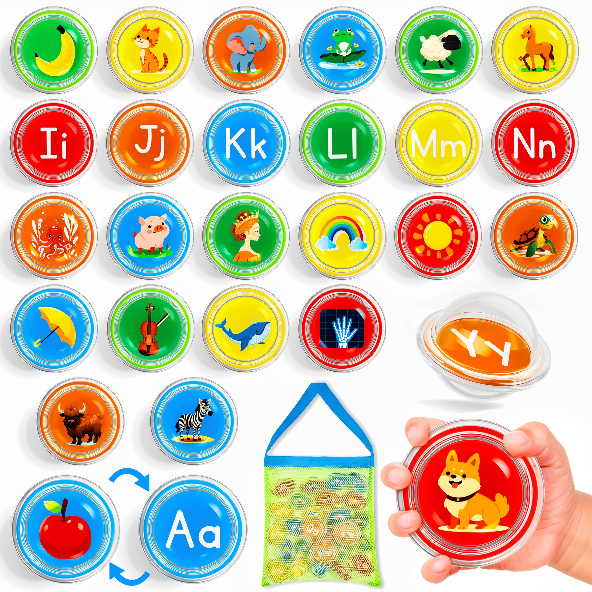 26pcs Letters Alphabet Learning Bath Toys - JoyCat