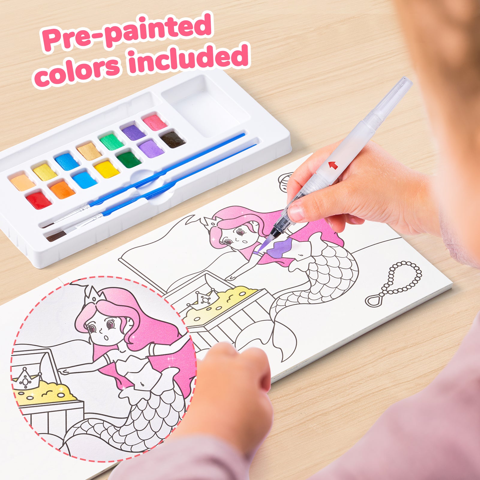 Paint with Water Coloring Books