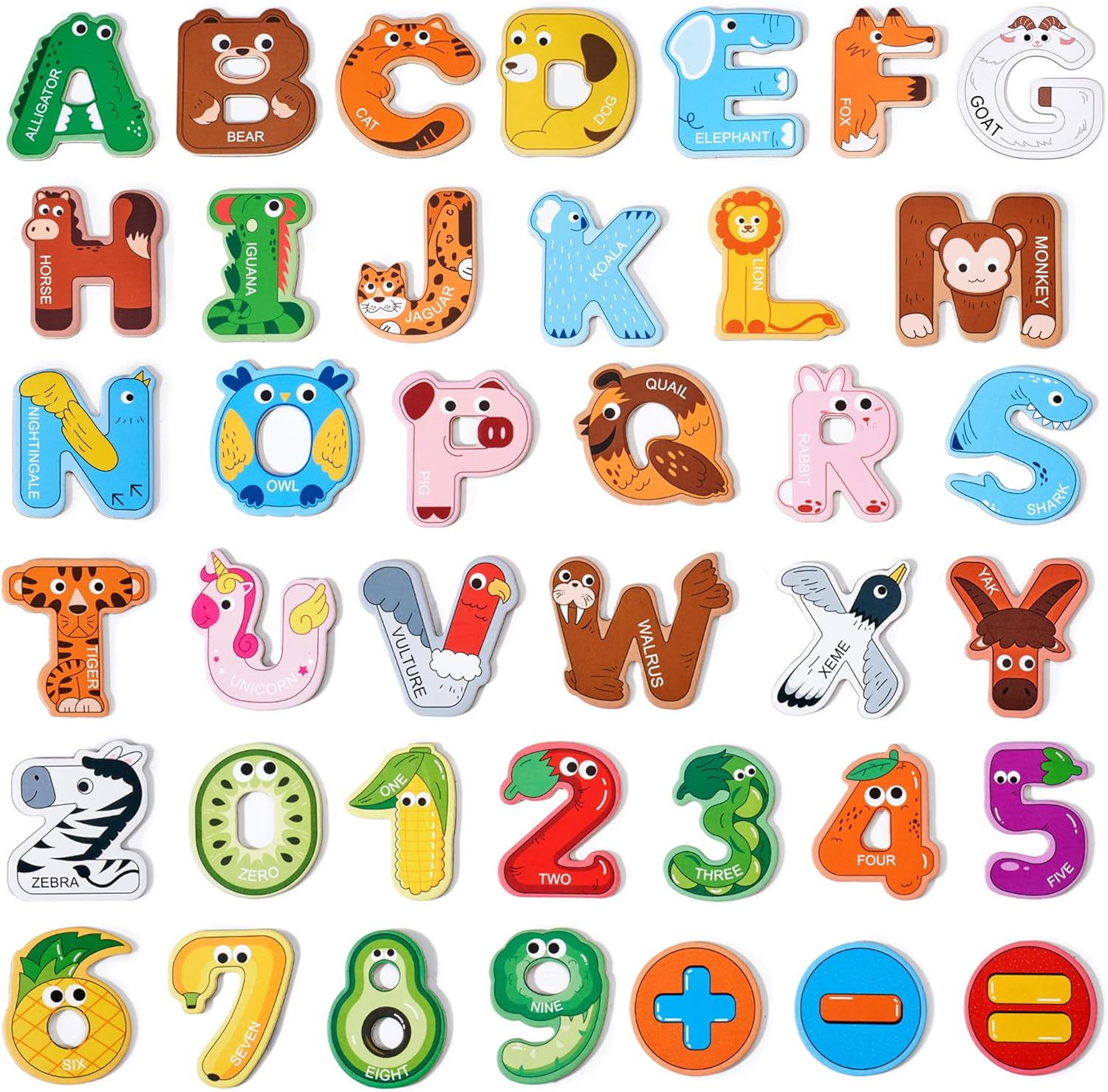 Magnetic Letters and Numbers Fridge Magnets