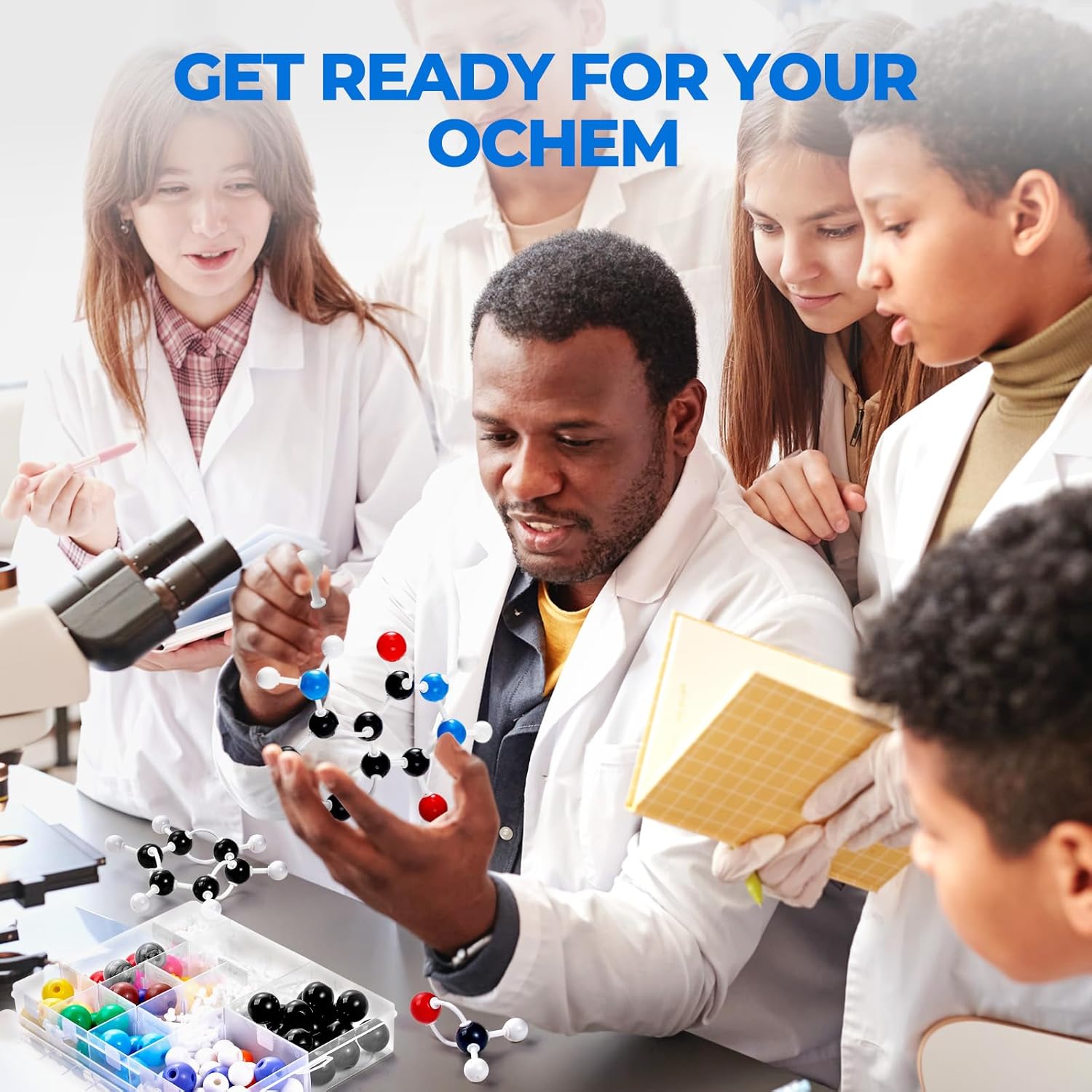 404 Pcs Molecular Model Kit – Organic & Inorganic Chemistry Learning Set with C60 Atoms