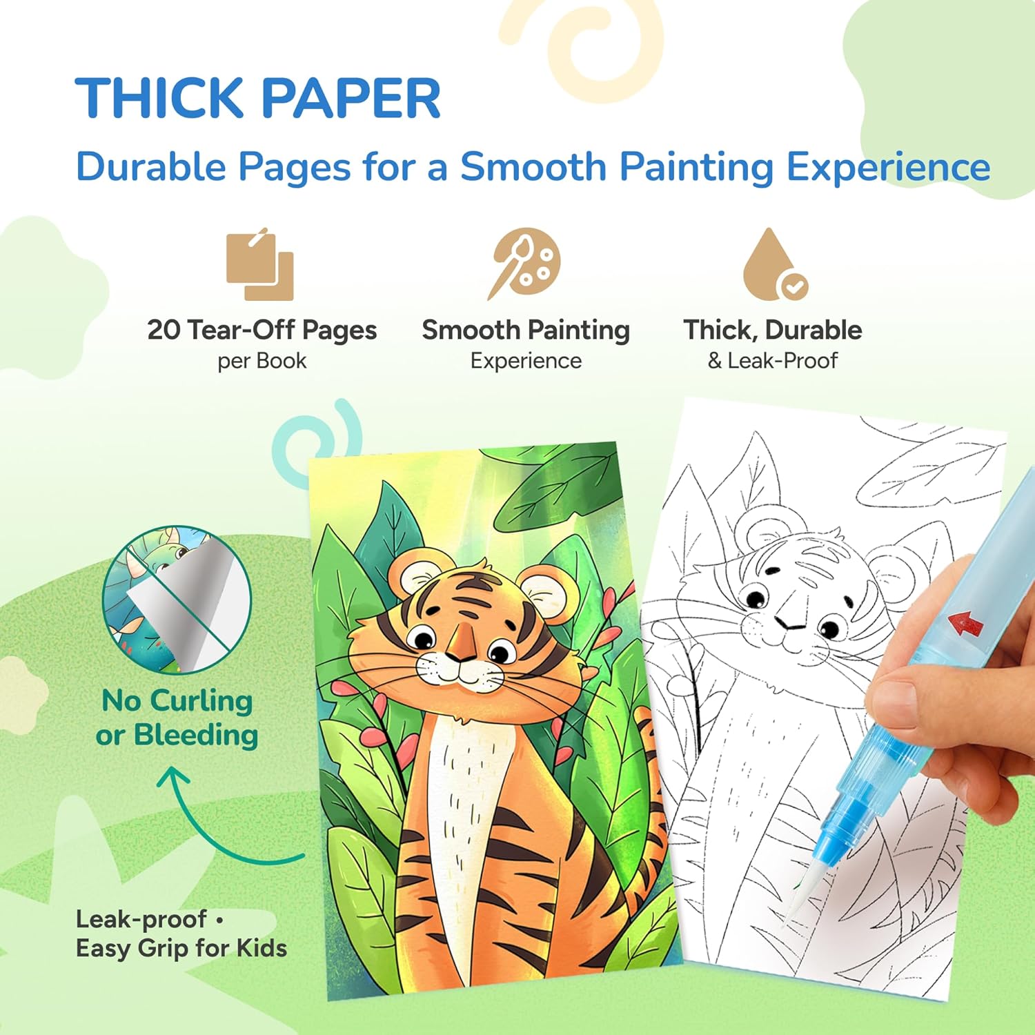 JoyCat 2 Pack Pocket Paint with Water Coloring Books