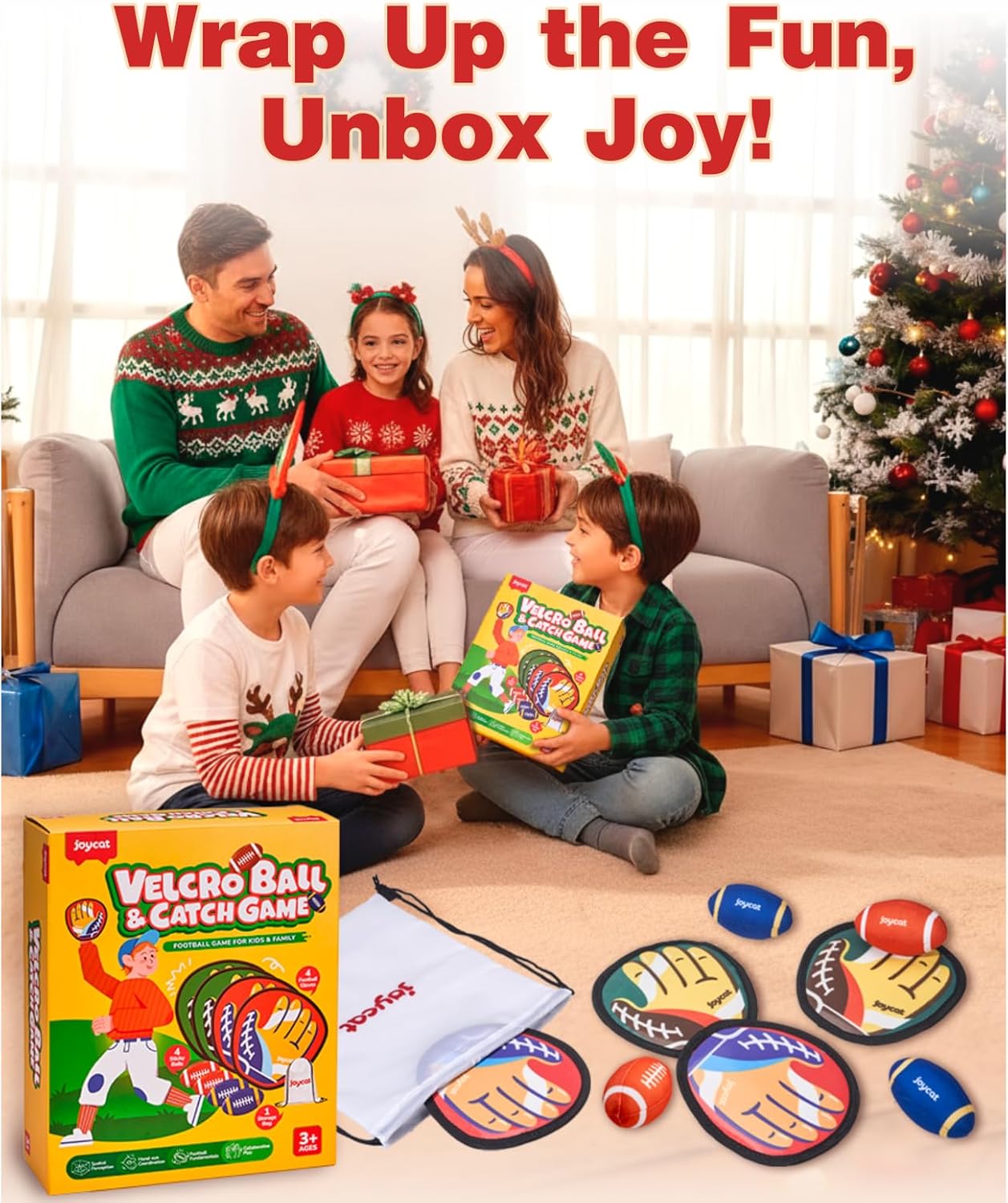 Velcro Ball and Mitt Catch Game Set – Fun Outdoor/Indoor Activity for All Ages