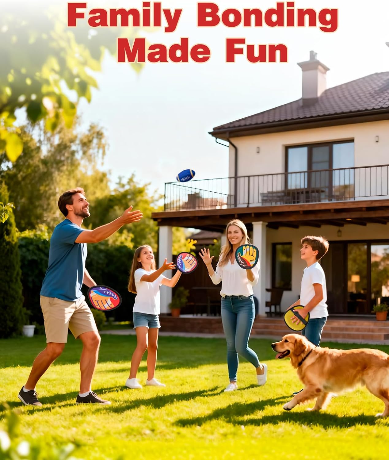 Velcro Ball and Mitt Catch Game Set – Fun Outdoor/Indoor Activity for All Ages