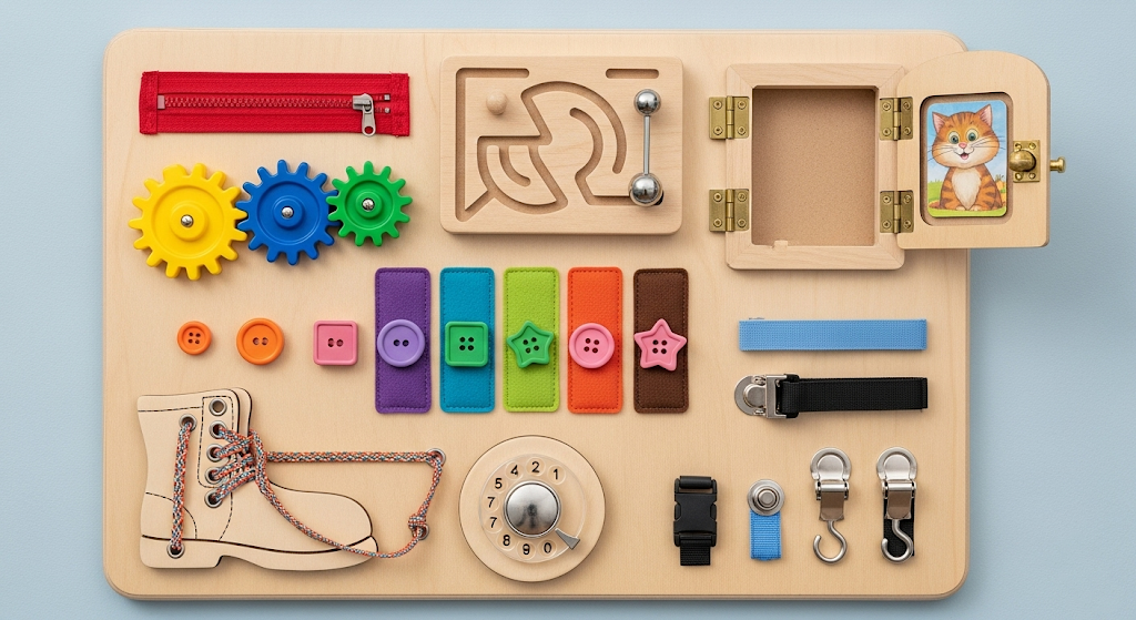 5 Busy Board Components That Boost Fine Motor Skills Fast