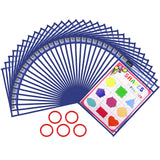 Dry Erase Pockets 30 Pack with Rings