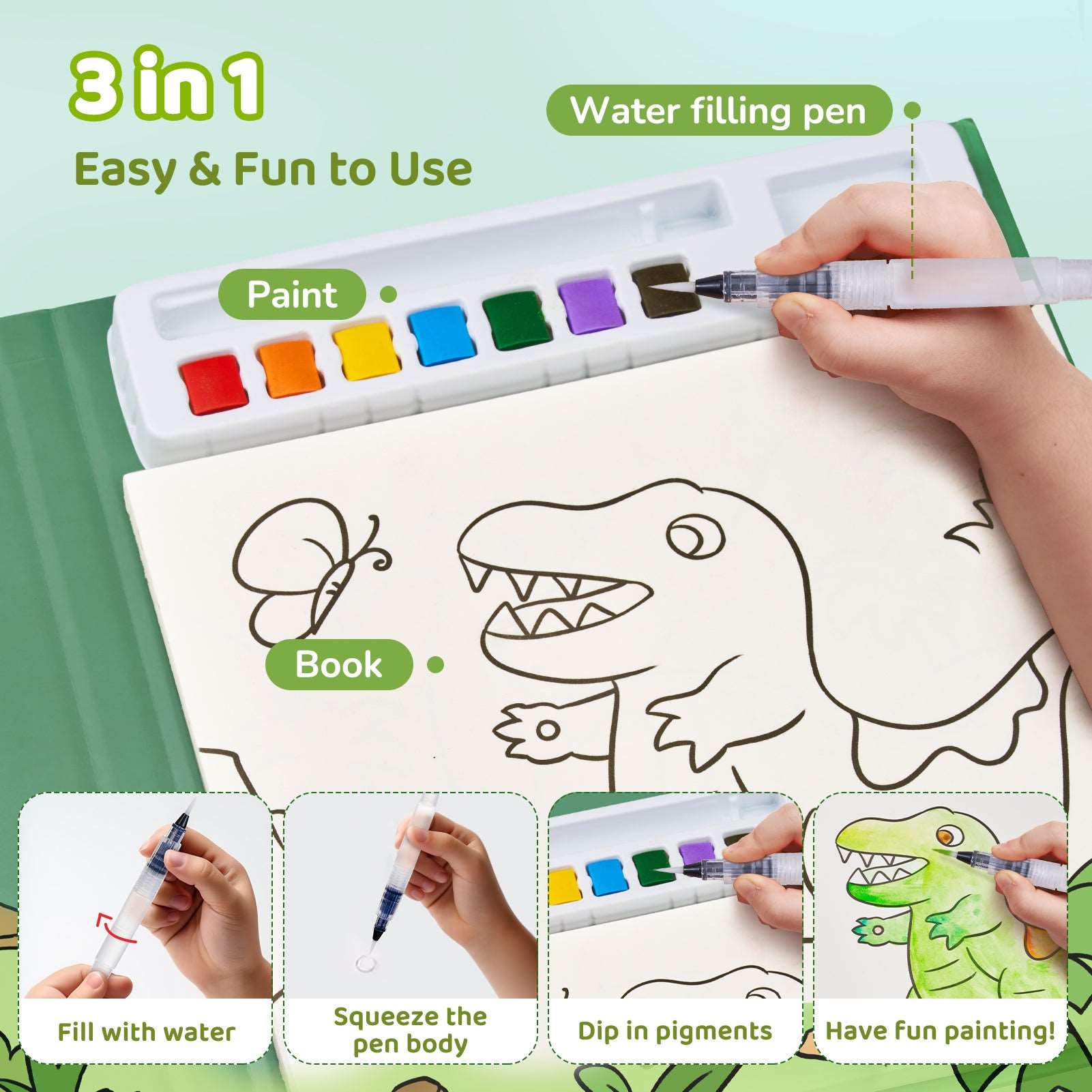 Paint with Water Coloring Books