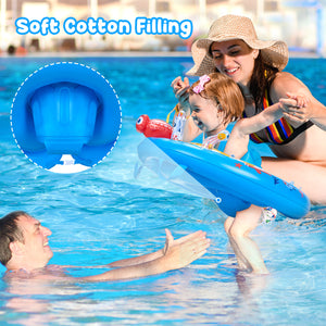 Baby Pool Float with Canopy UPF50+ Sun Protection
