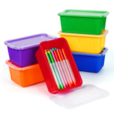 Clear Stackable Plastic Storage Bins with Lids - JoyCat