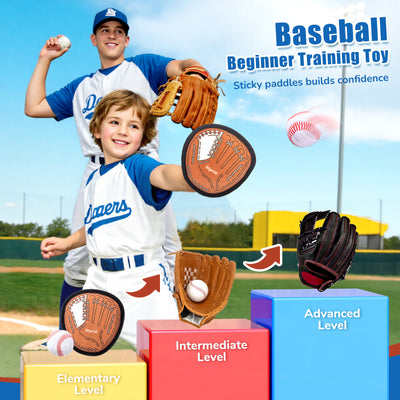 Velcro Ball and Mitt Catch Game Set – Fun Outdoor/Indoor Activity for All Ages