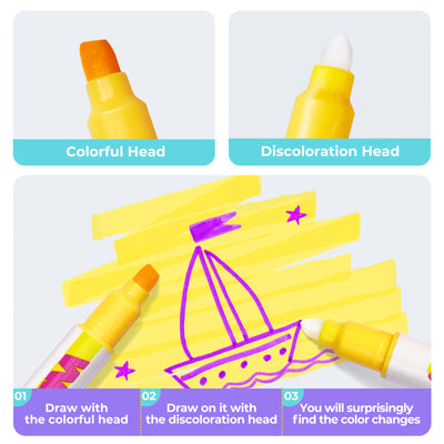 10 Color Changing Highlighter Pens