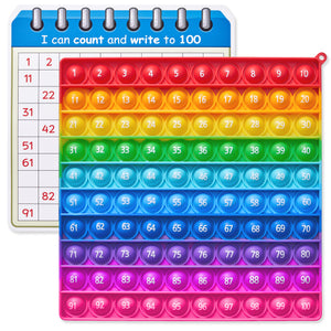 color-1-100 number time table and popit