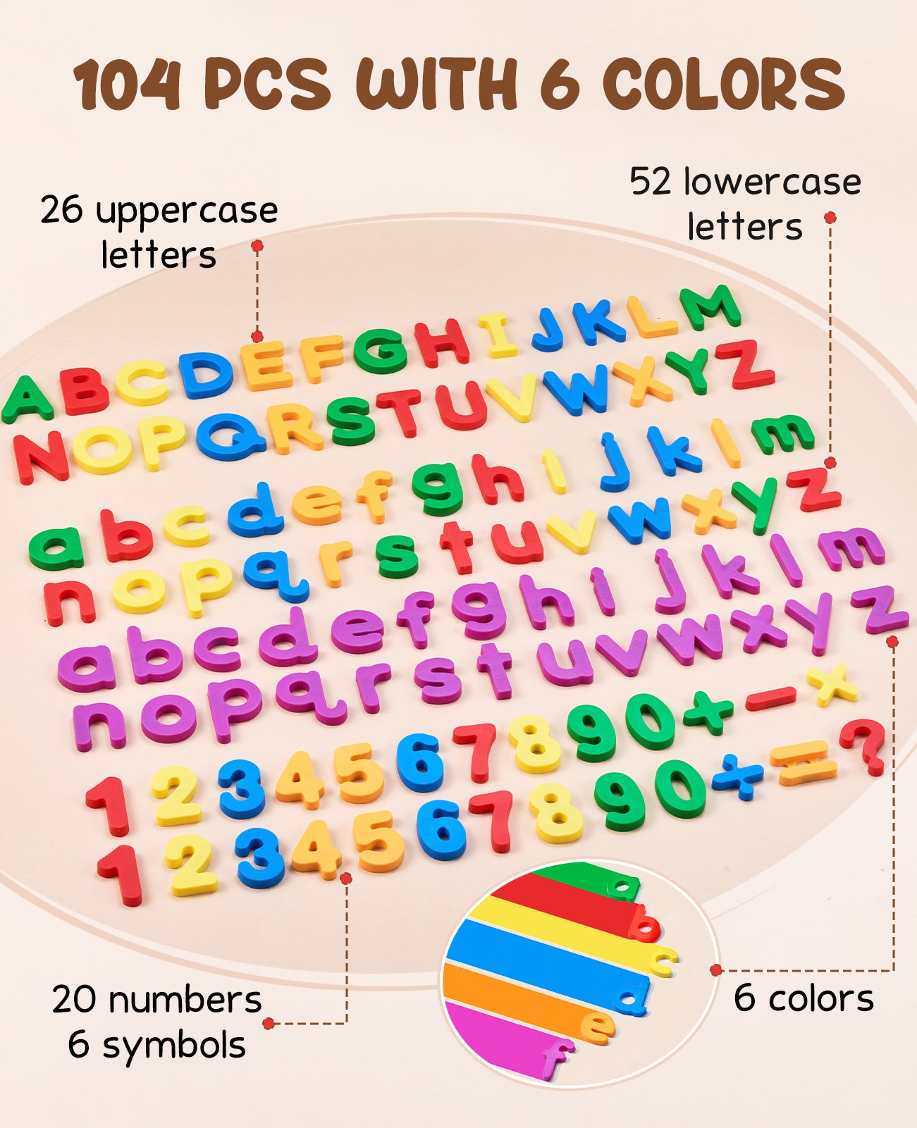 Magnetic Letters Numbers Alphabet - JoyCat