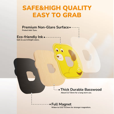 Wooden Thick Alphabet Magnets - JoyCat