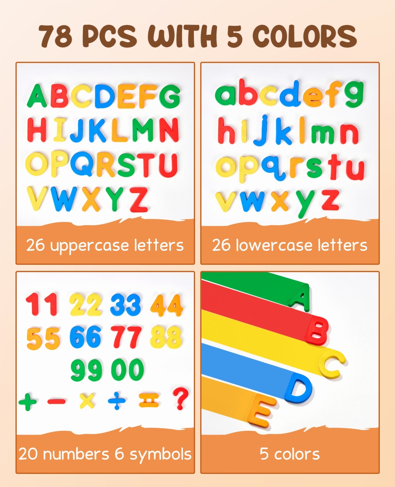 Magnetic Letters Numbers Alphabet - JoyCat