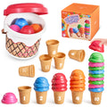 Ice Cream Counting and Color Sorting Set for Toddlers and Kids
