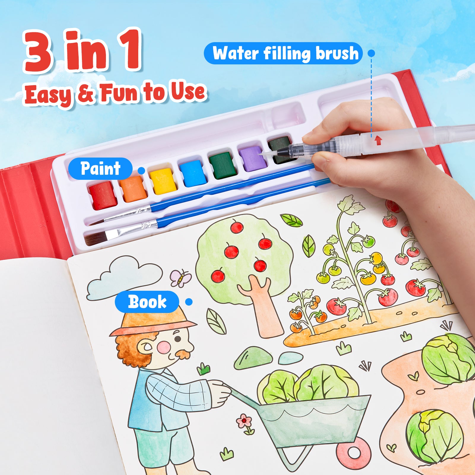 Paint with Water Coloring Books