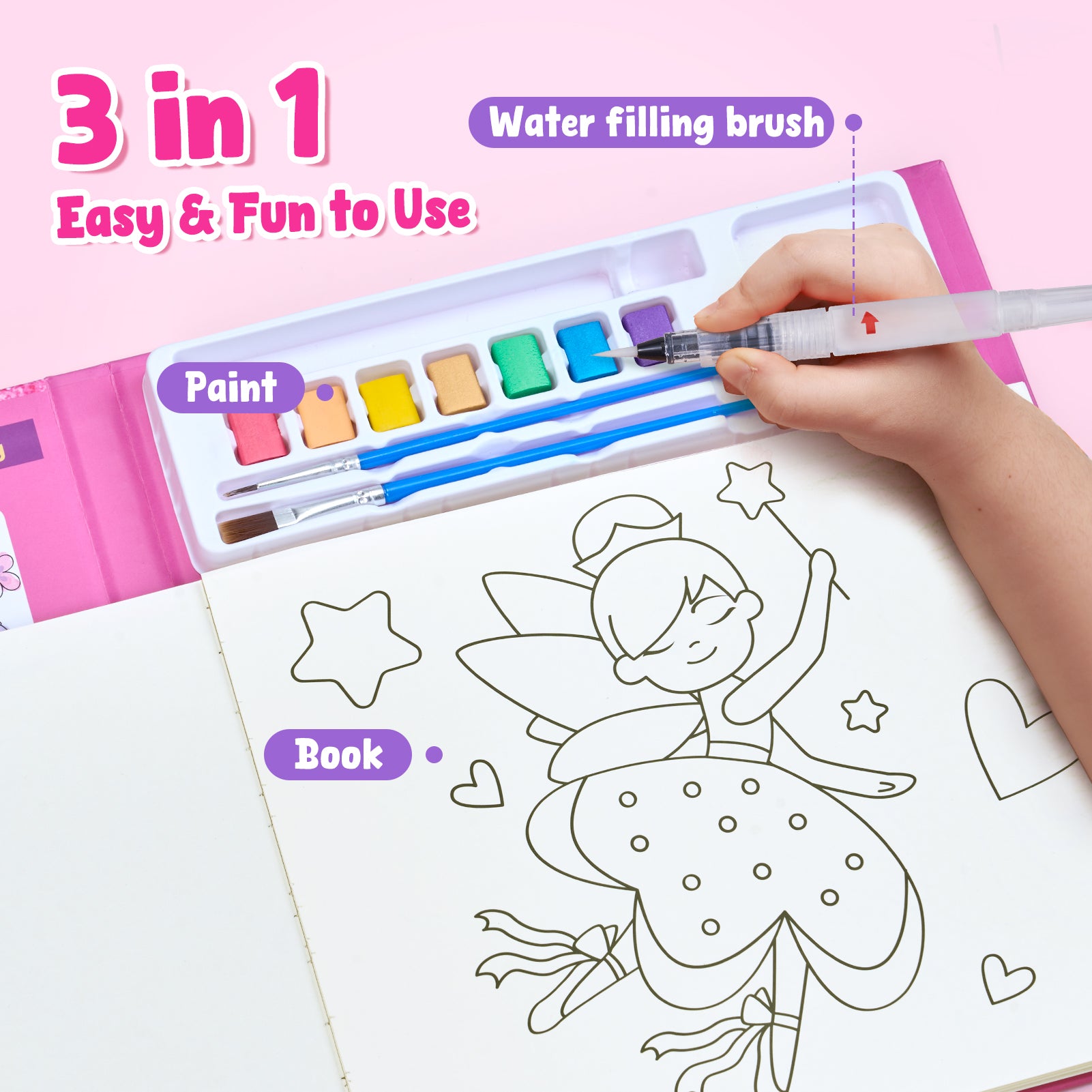 Paint with Water Coloring Books