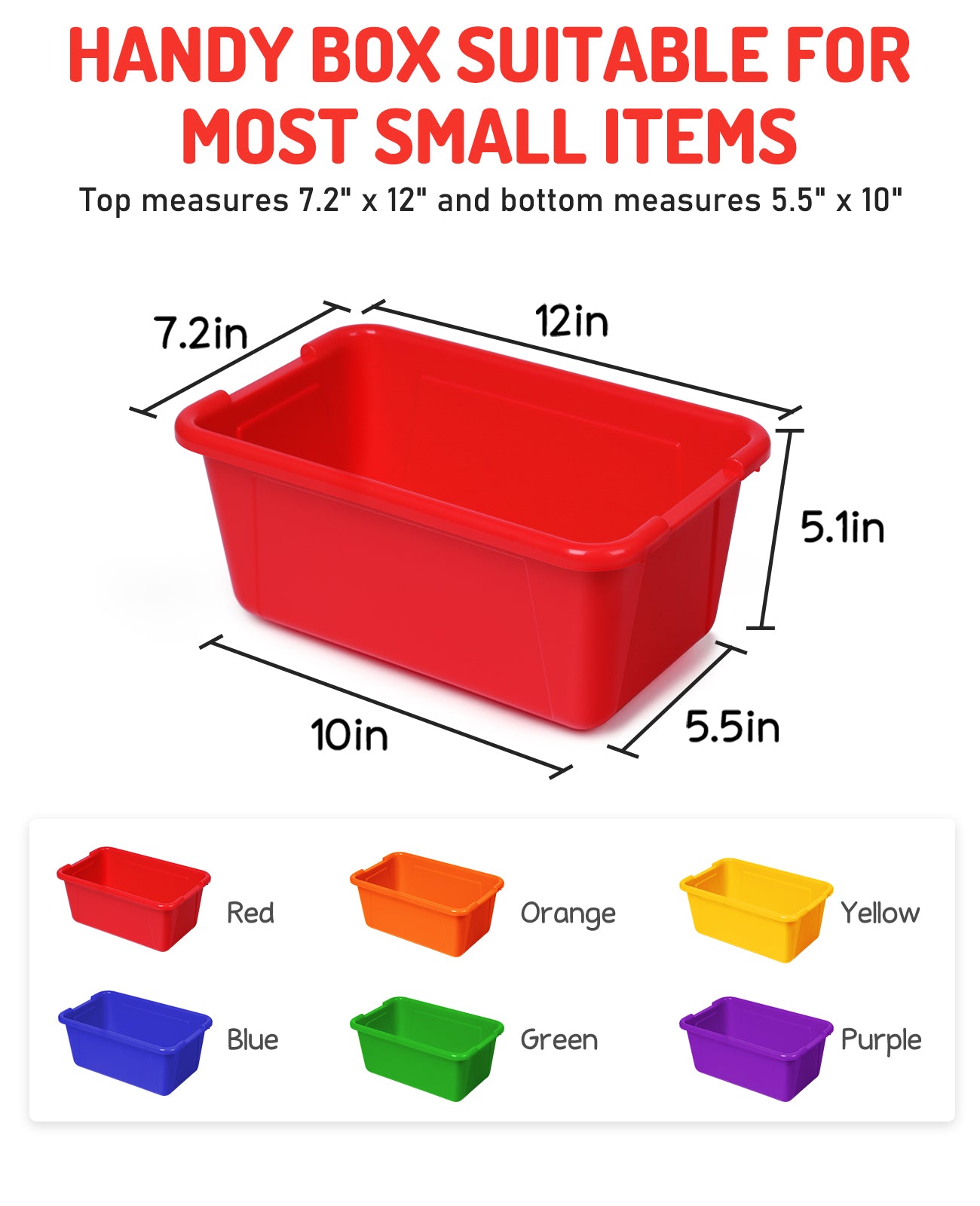 Clear Stackable Plastic Storage Bins with Lids - JoyCat