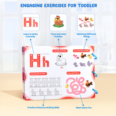 Preschool Learning Activities Handwriting Practice Book - JoyCat