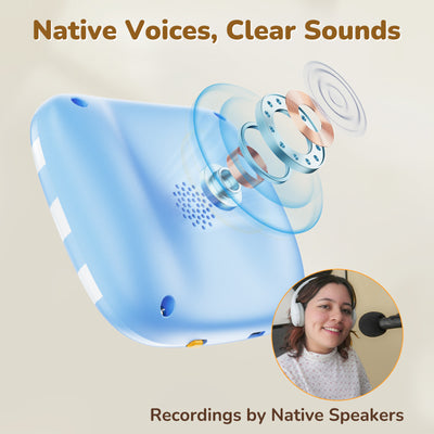 Talking Flash Card Reader – Wide Assortment of Topics, Clear American Accent, & Speech Development Toy