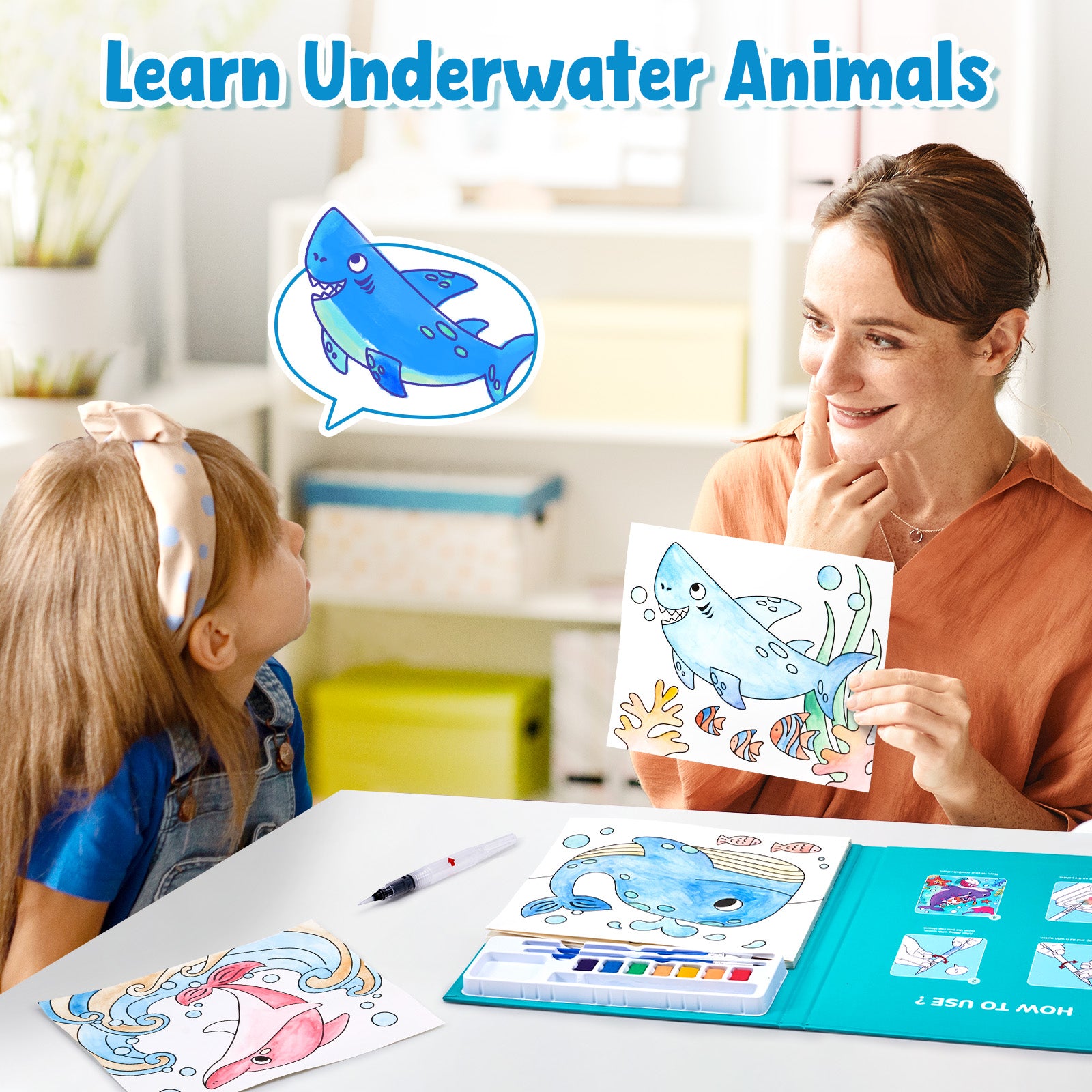 Paint with Water Coloring Books