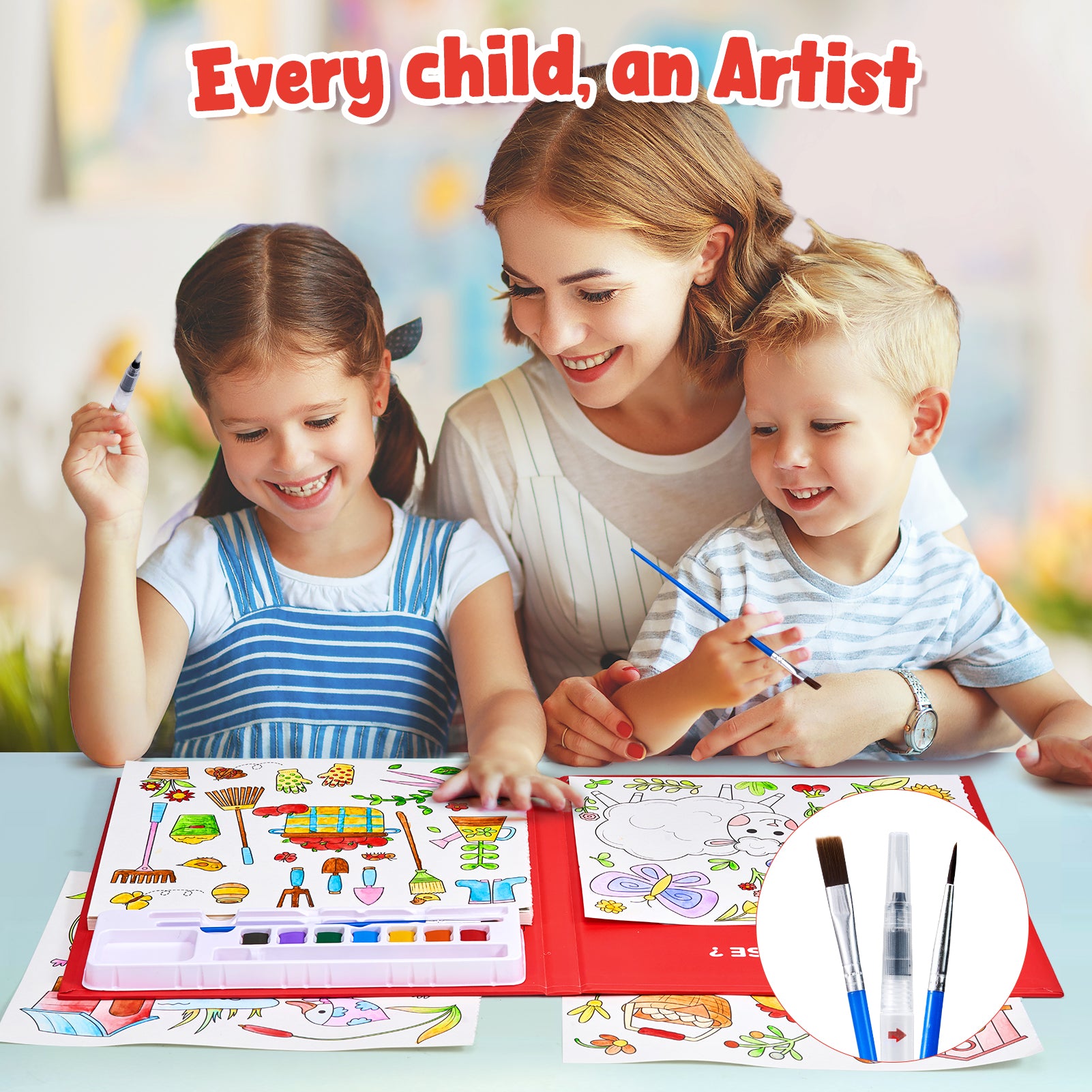 Paint with Water Coloring Books